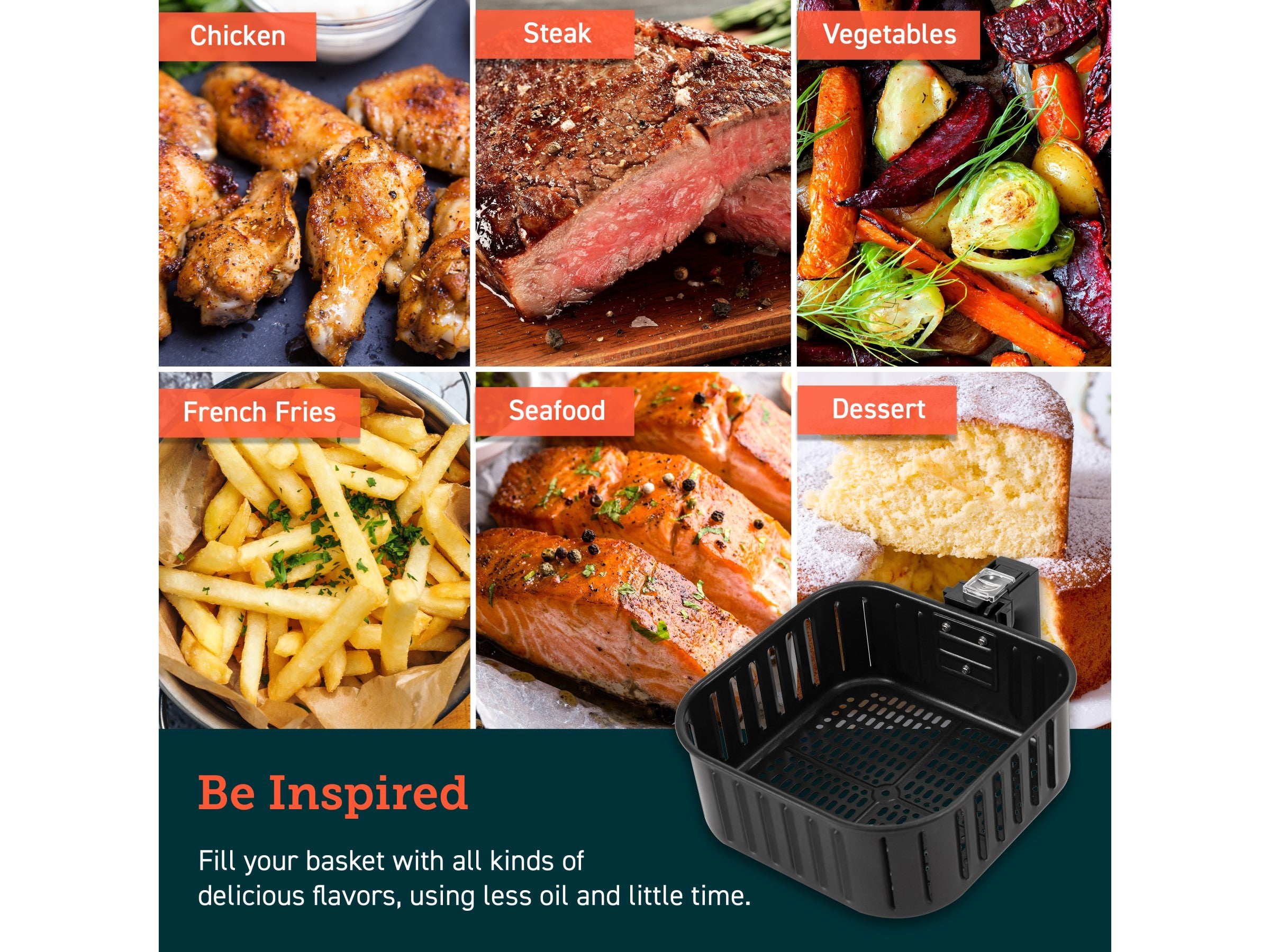 Korb til Cosori Premium 5,5-liters Airfryer