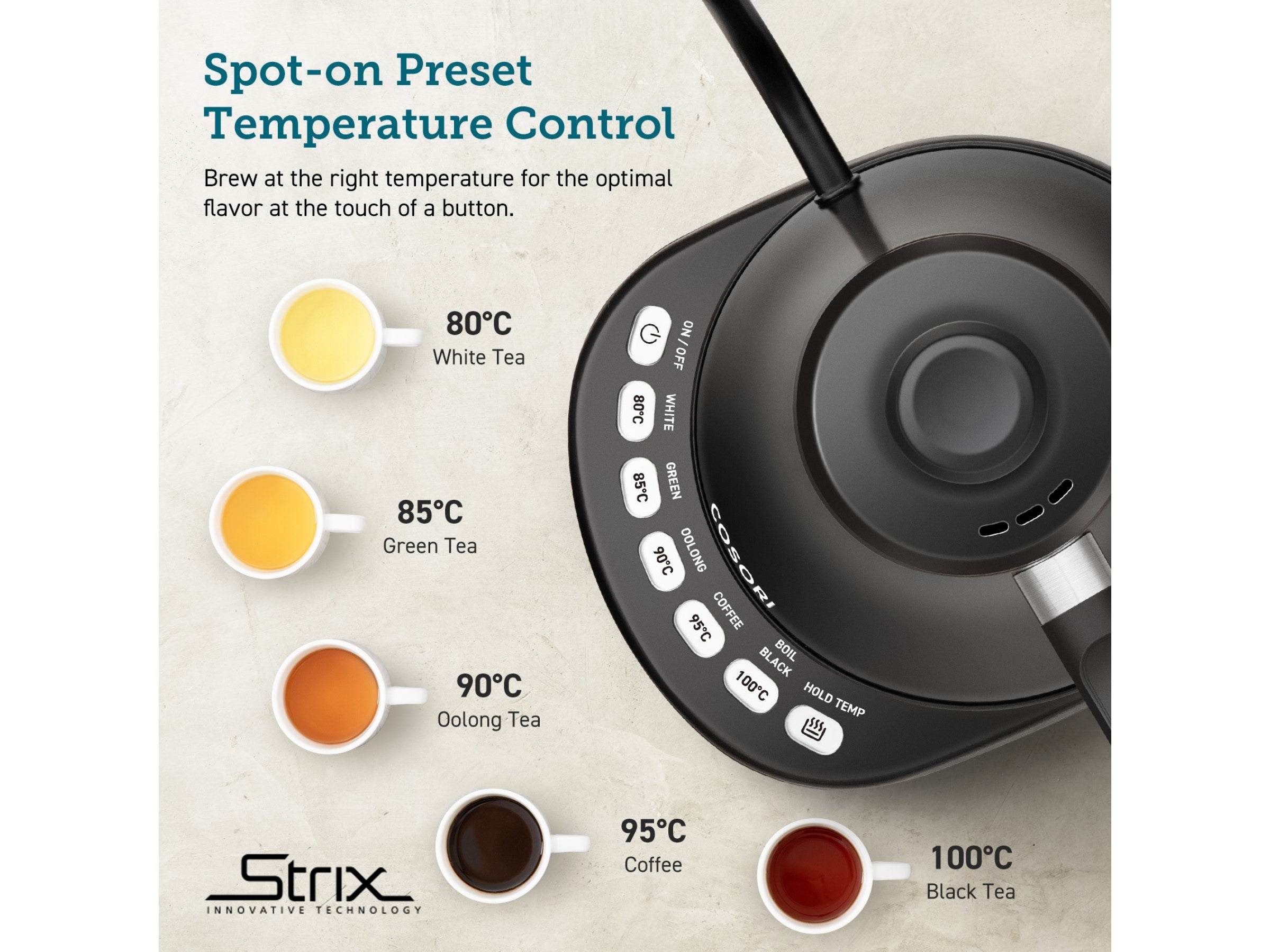 Cosori Original Electrisk Gooseneck Elkedel