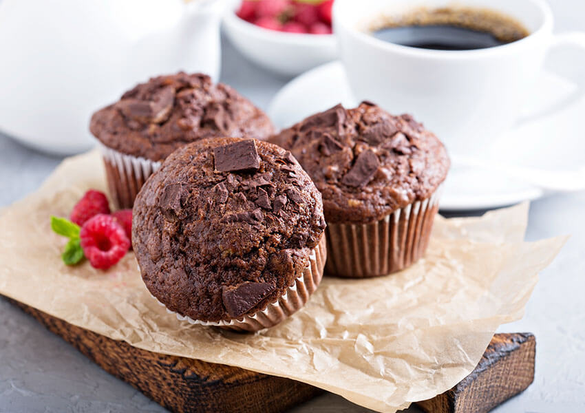 delikat Mystisk Legitim Chokolade muffins opskrift lavet af prof - Airfryer opskrifter | Cosori.dk